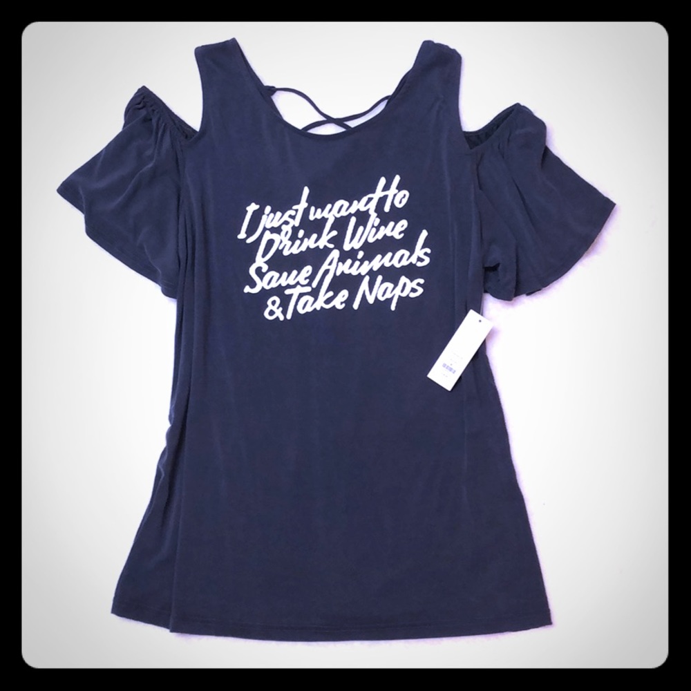 “Wine, Animals, Naps” 🙌🏼 Alya Top